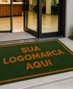 tapete personalizado para entrada de empresa