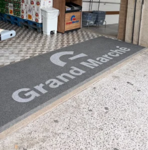 Tapete para supermercado personalizado para entrada comercial