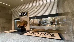 Tapete em fibra de coco para entrada
